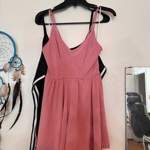 Pink/Mauve adj straps Romper